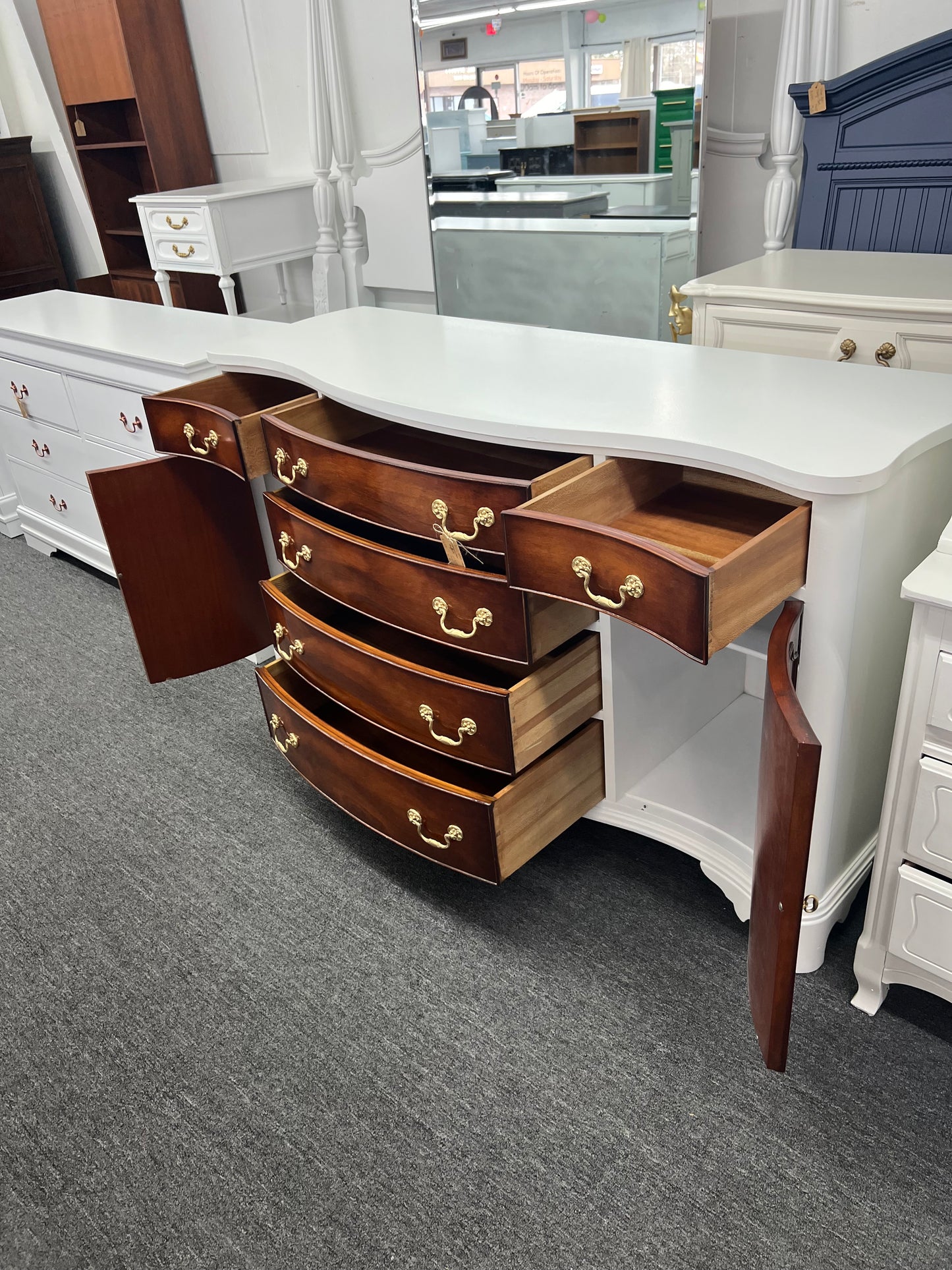 All solid wood Morganton Buffett