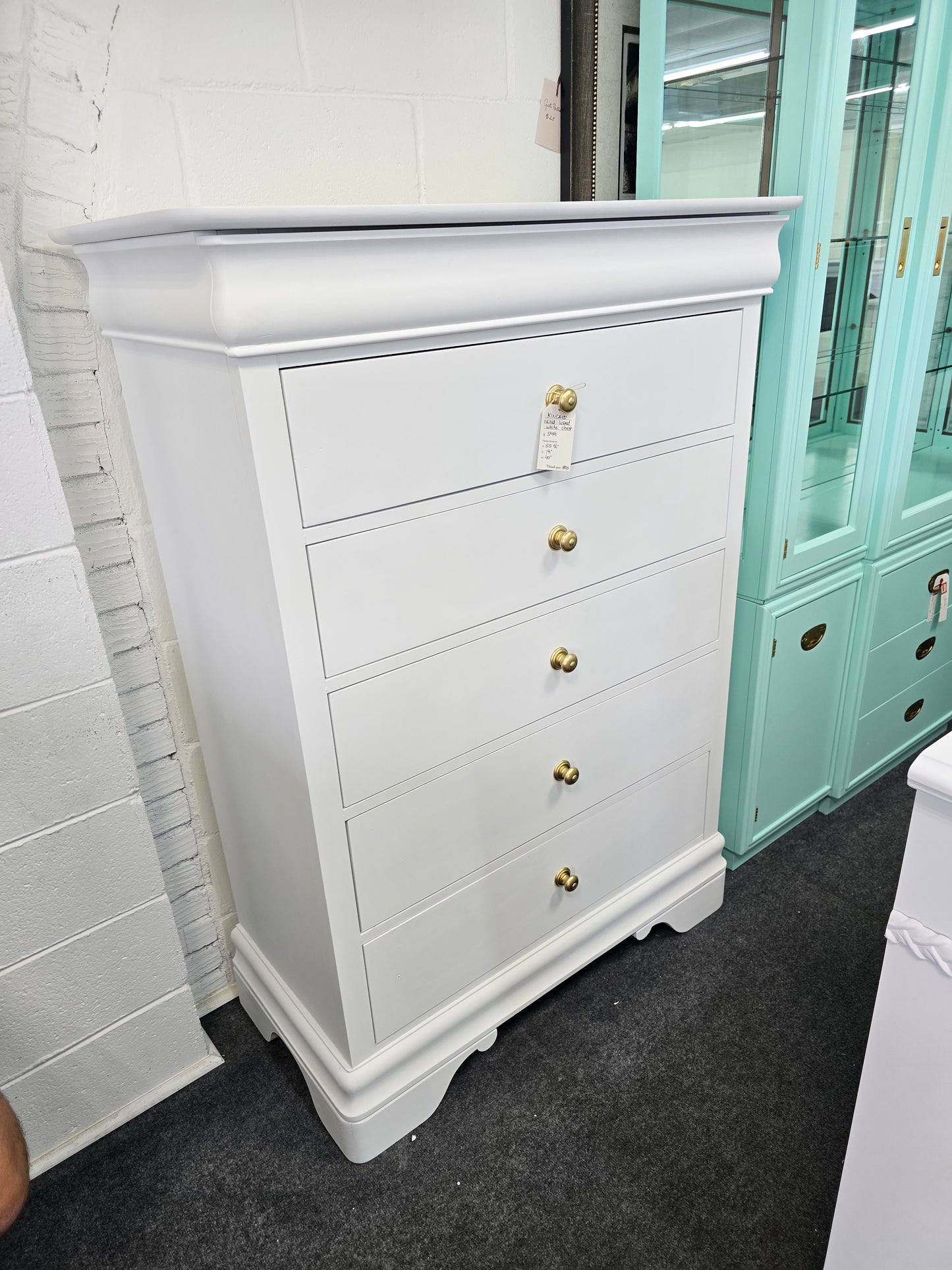 Kincaid solid wood white chest