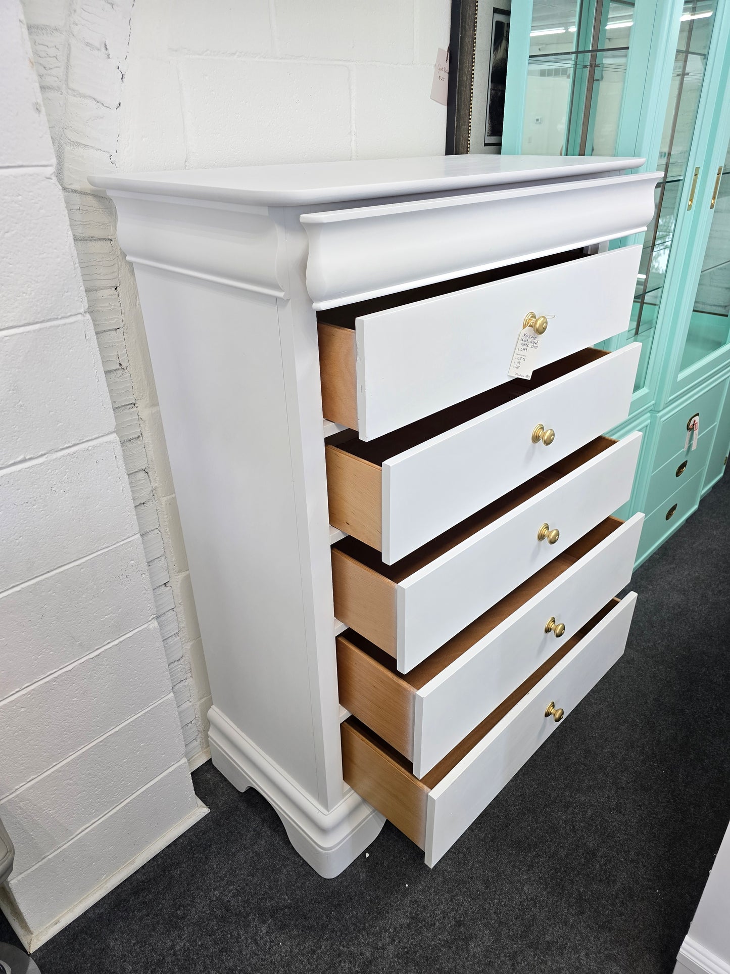 Kincaid solid wood white chest