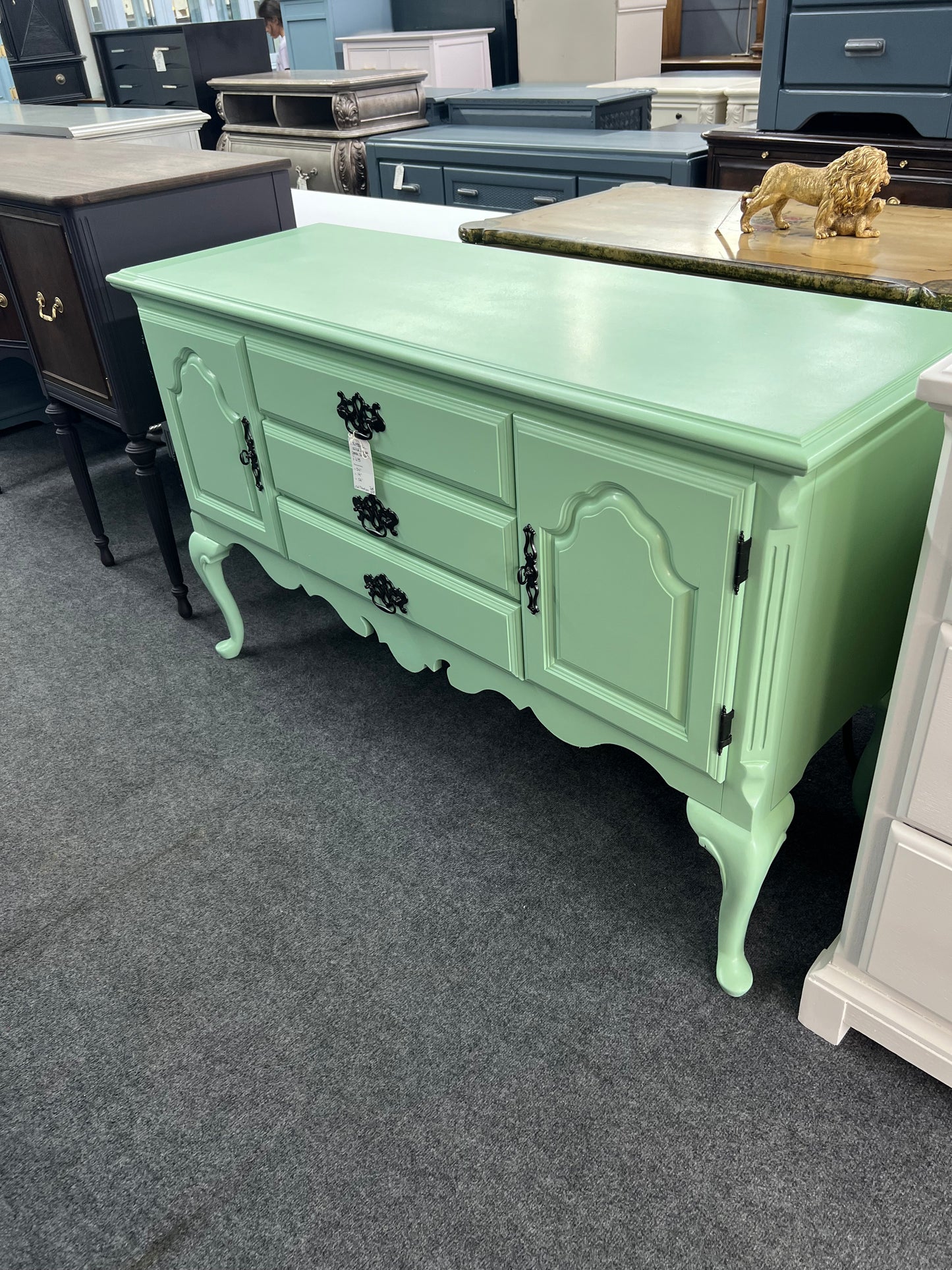 Kimbal solid wood green buffet
