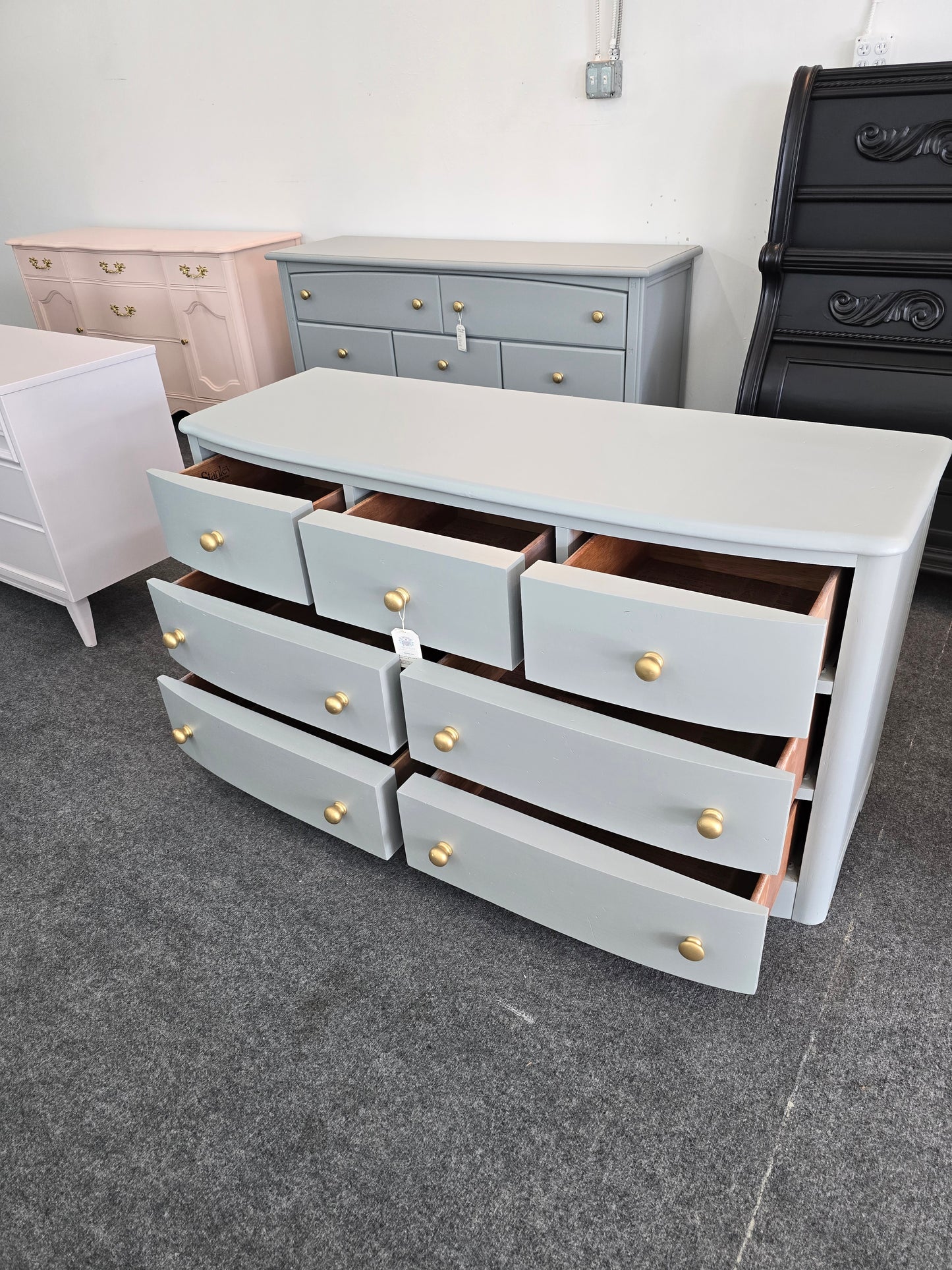 Stanley gray dresser