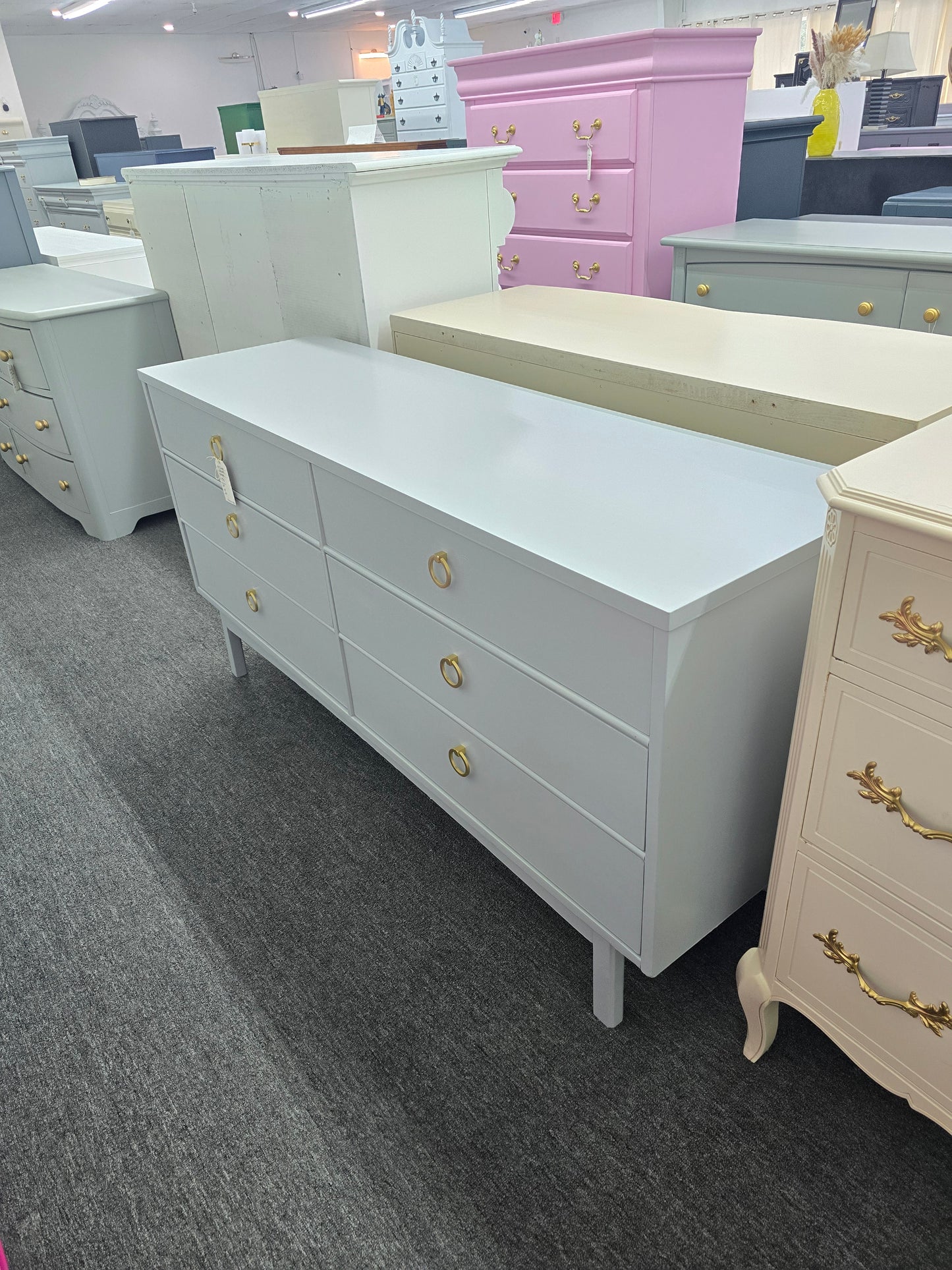MCM gray dresser