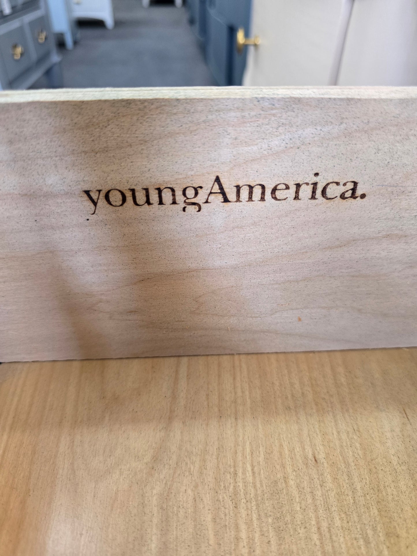 Young America beige pair of nightstands