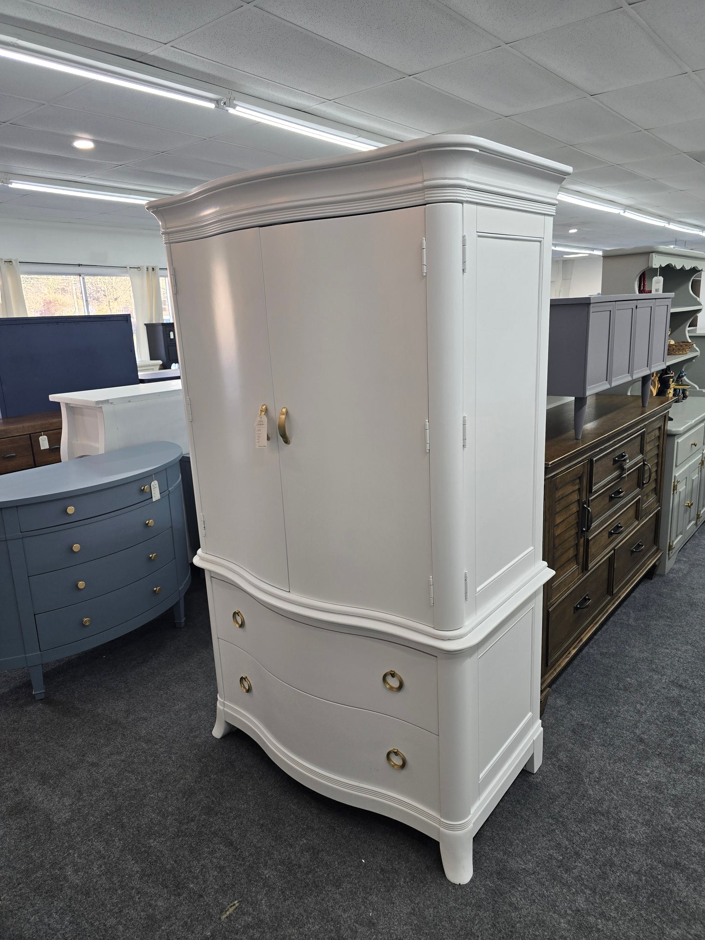 White big armoire