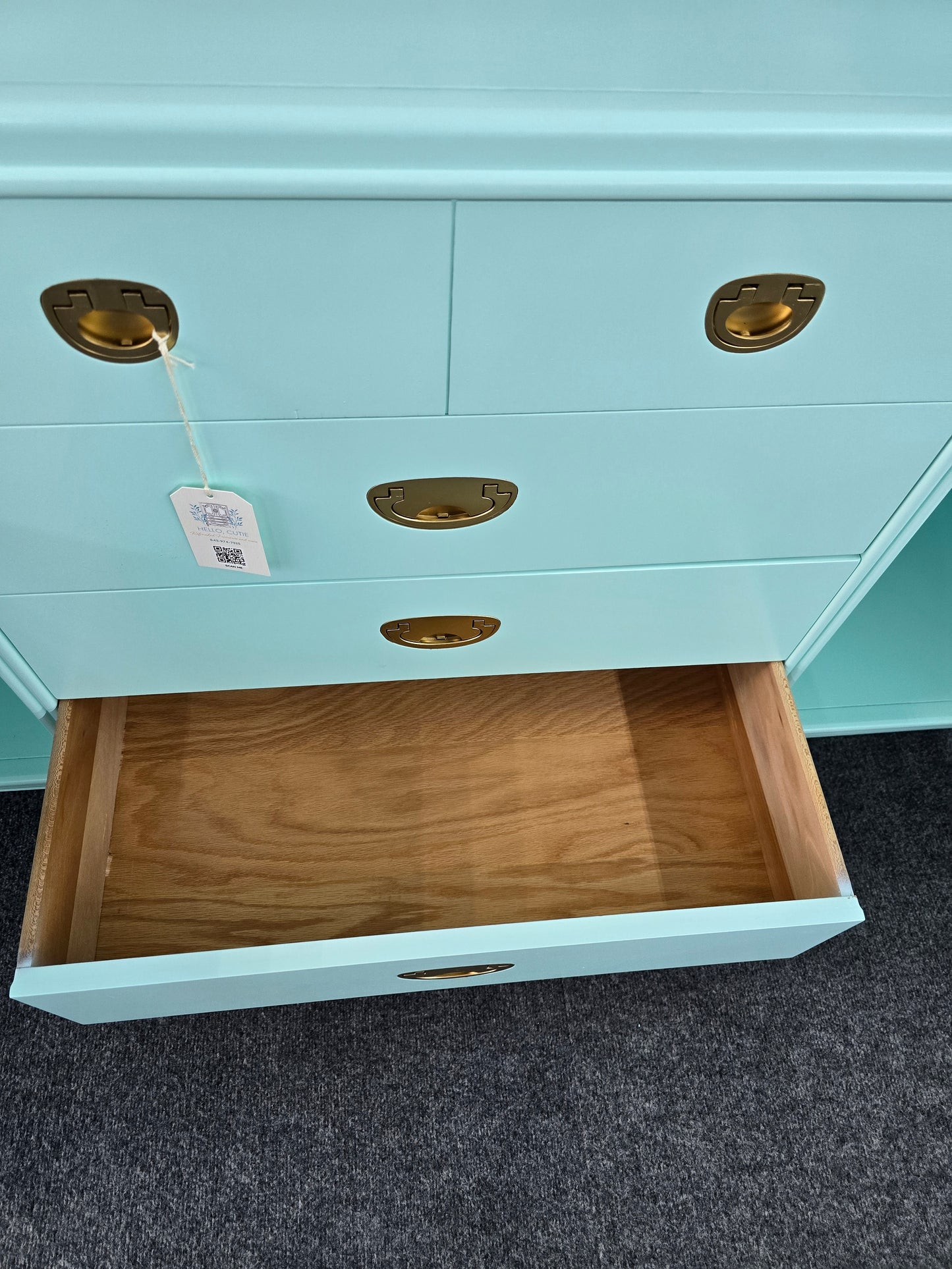 Drexel acqua lacquered sideboard