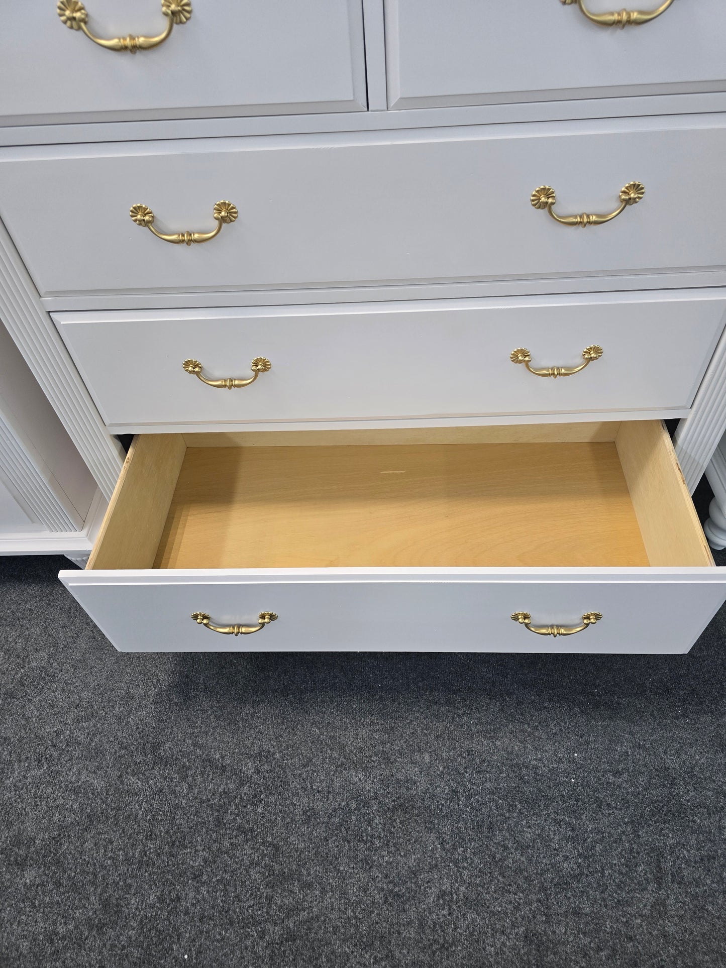Beautiful pale pink 8 drawers tall chest