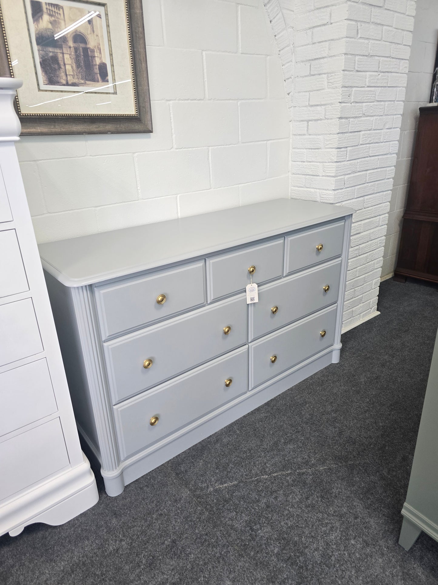 CAPRETTI solid wood gray dresser
