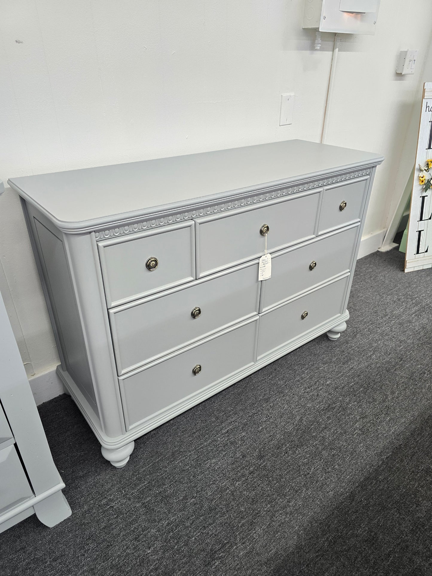 Gray disney 7 drawers dresser