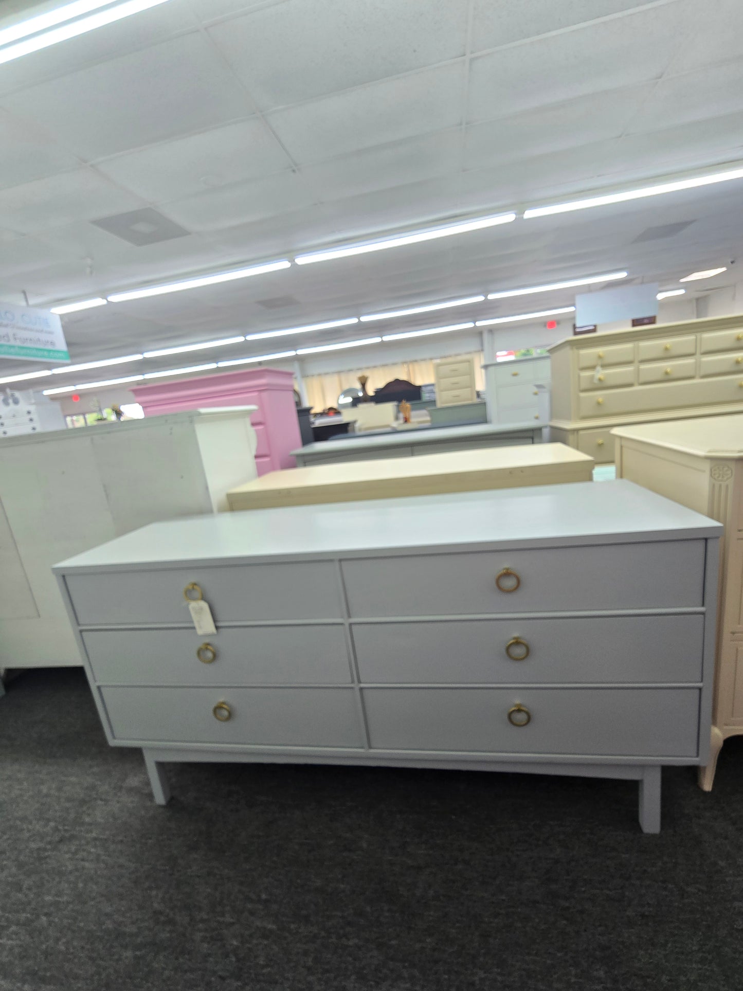 MCM gray dresser