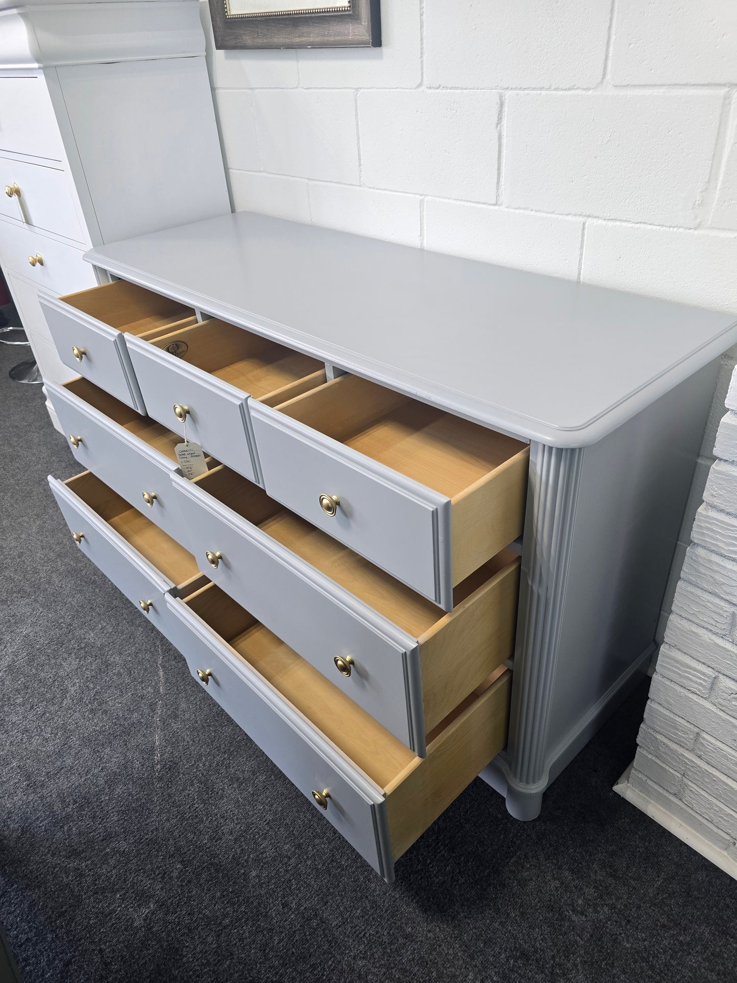 CAPRETTI solid wood gray dresser