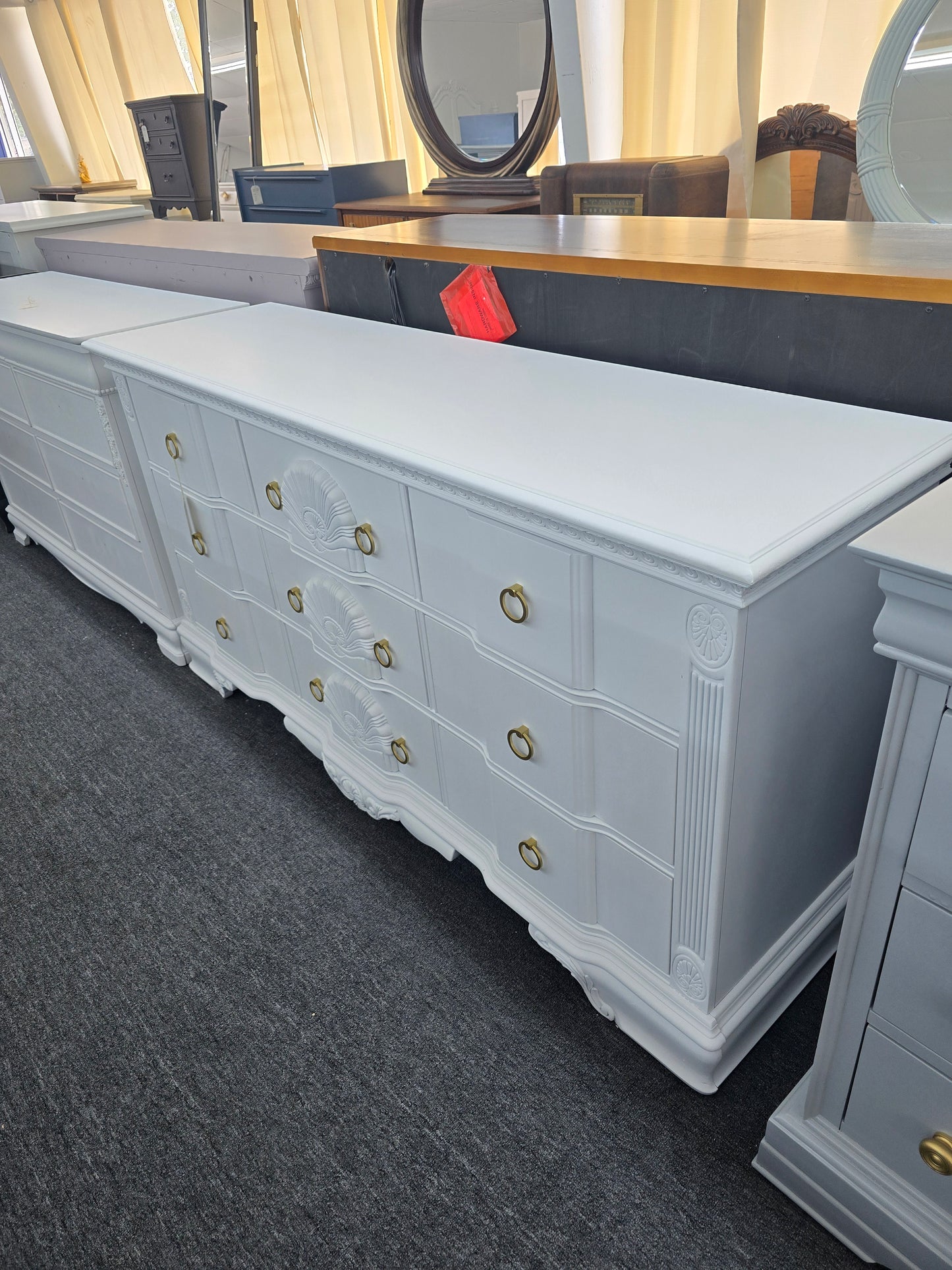 Kathy Ireland vintage white dresser