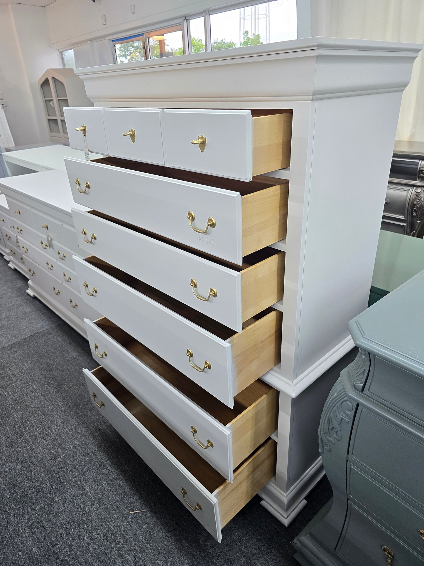 Pennsylvania House pale pink tall chest