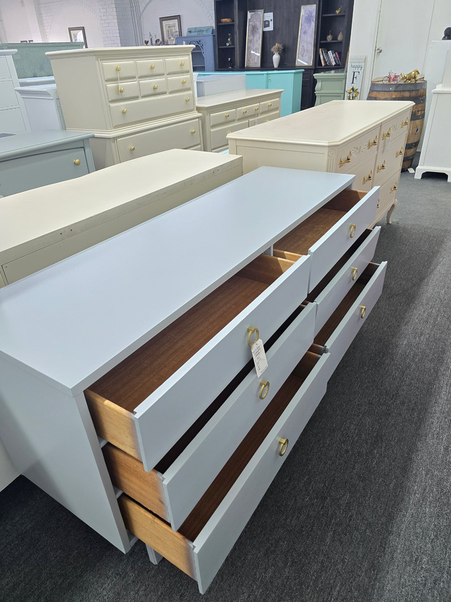 MCM gray dresser