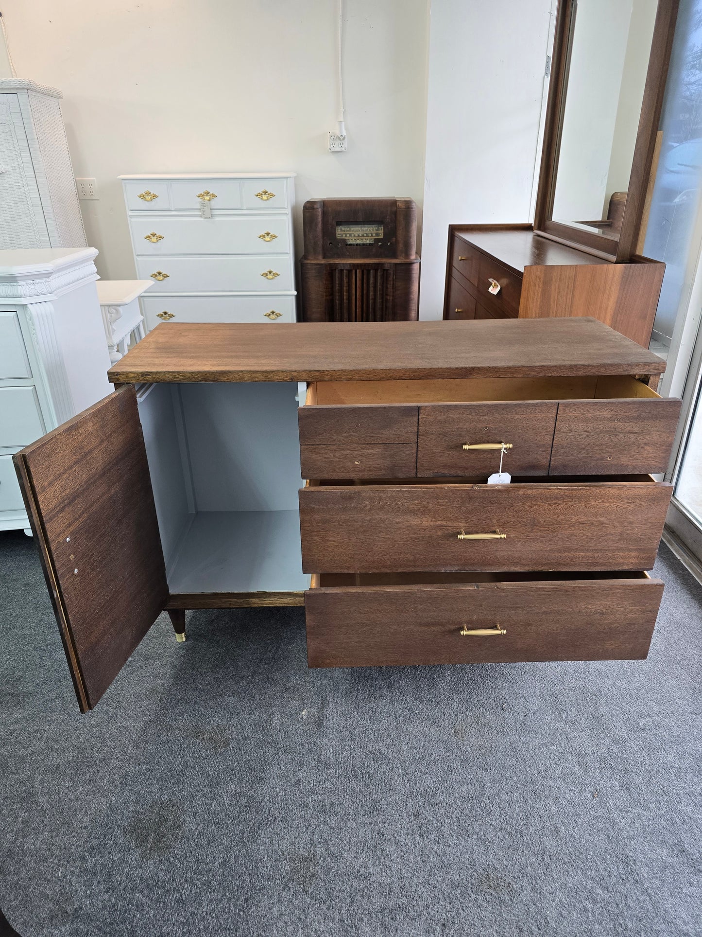 MCM wood sideboard