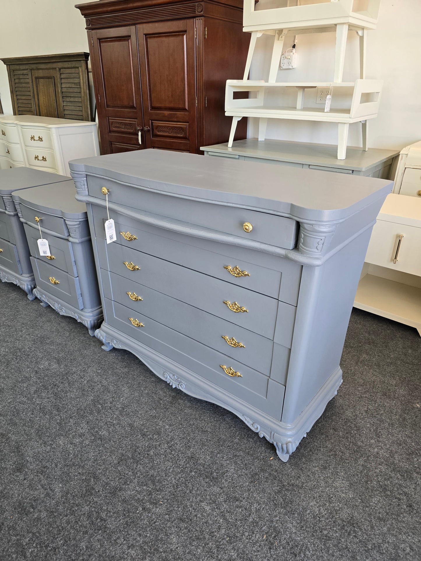 Antique Egyptian gray dresser