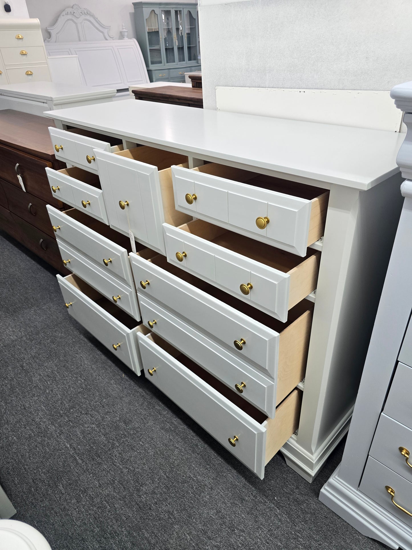 Bassett gray dresser