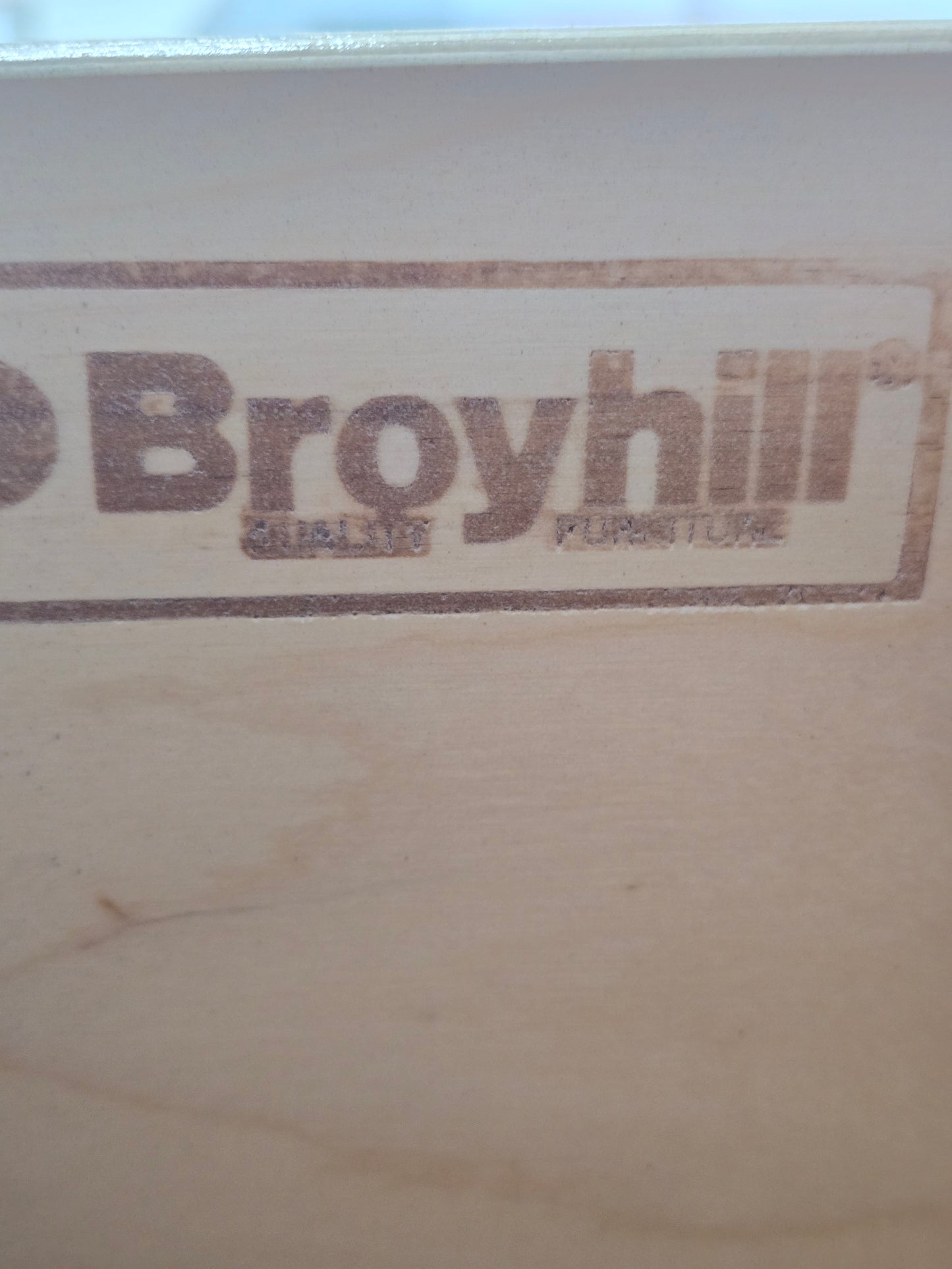 Broyhill tall gray chest