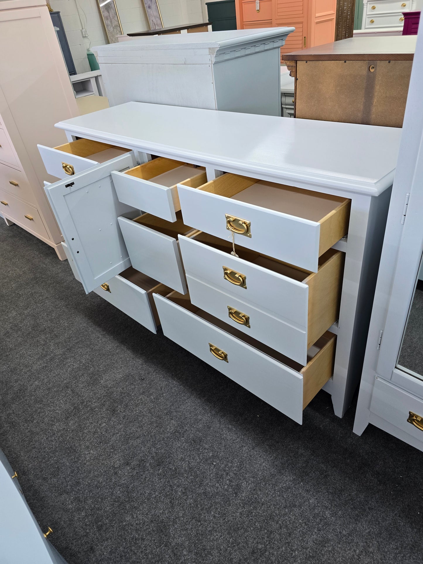 Universal light blue dresser