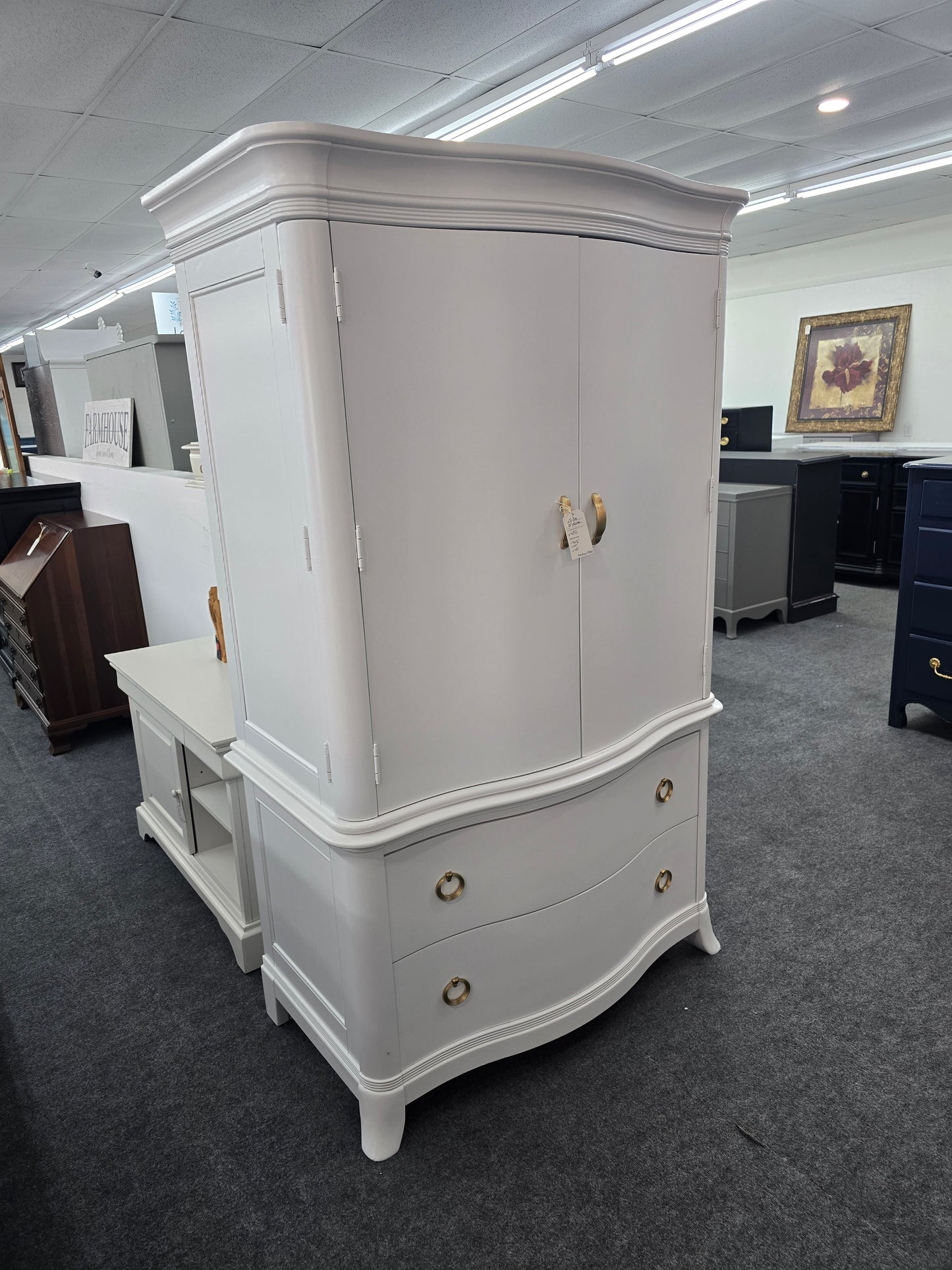 White big armoire
