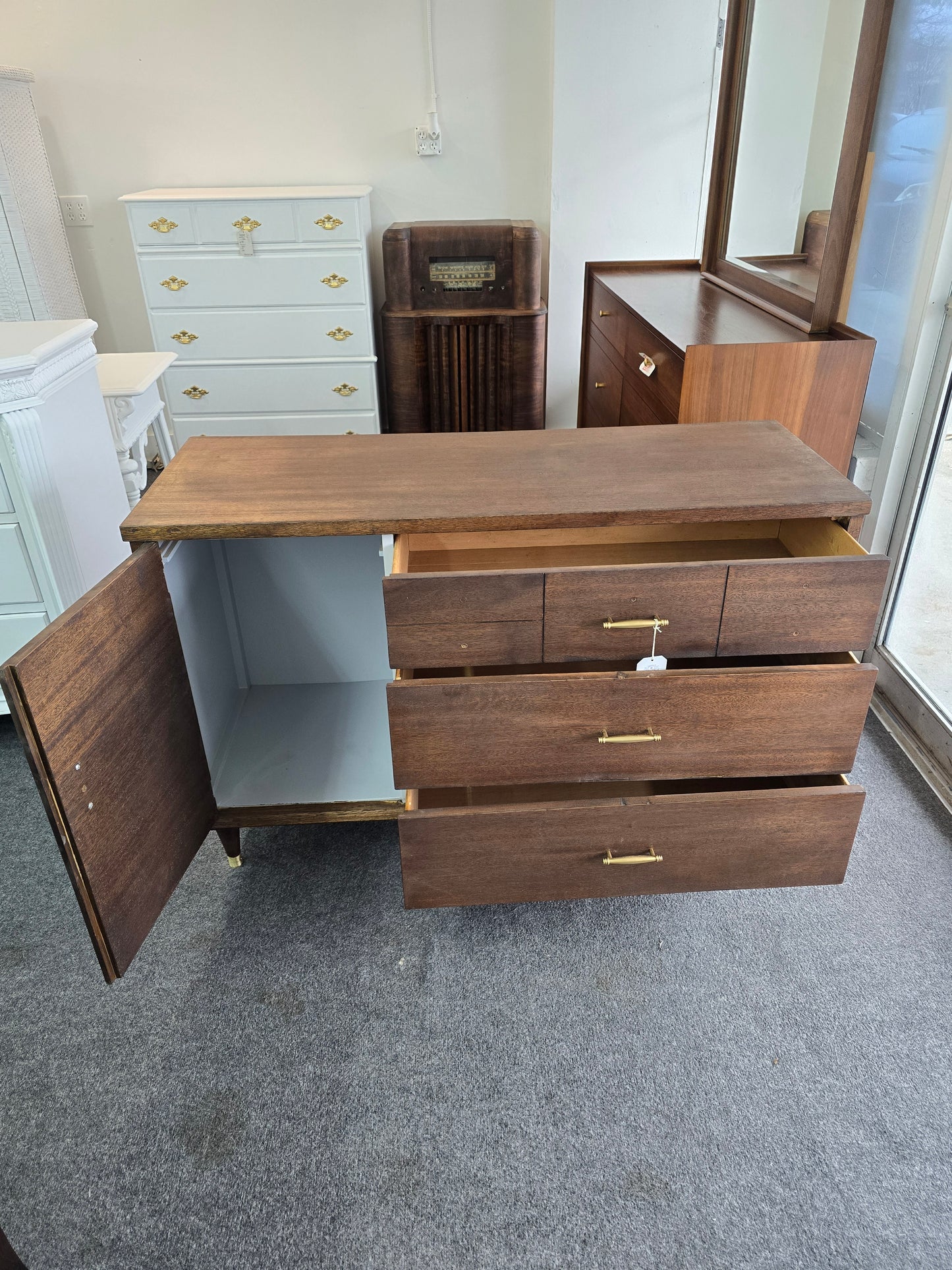 MCM wood sideboard