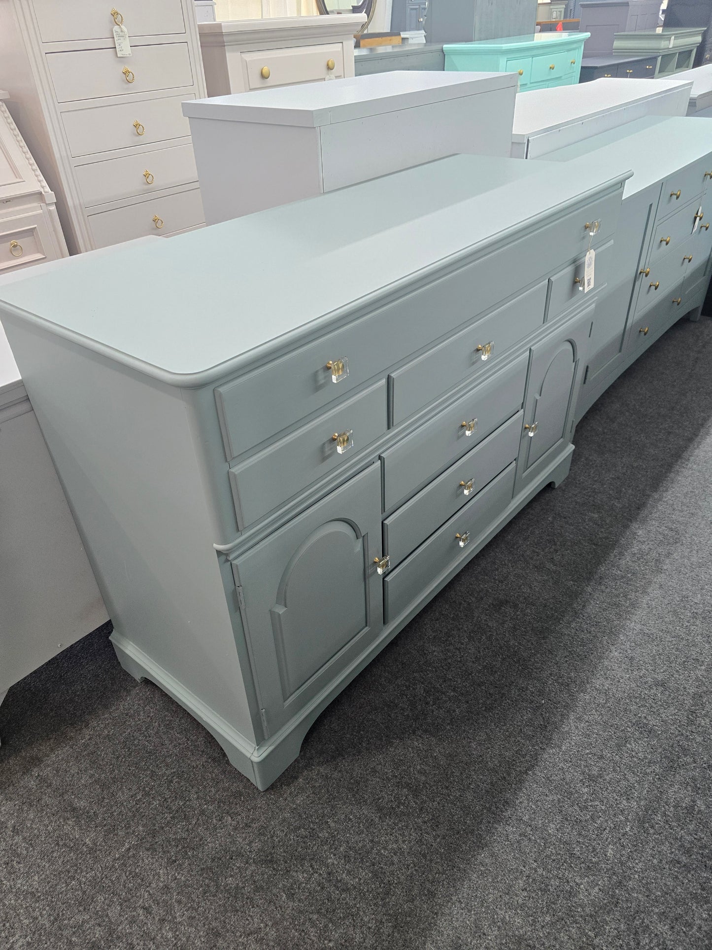 Pennsylvania house teal cabinet