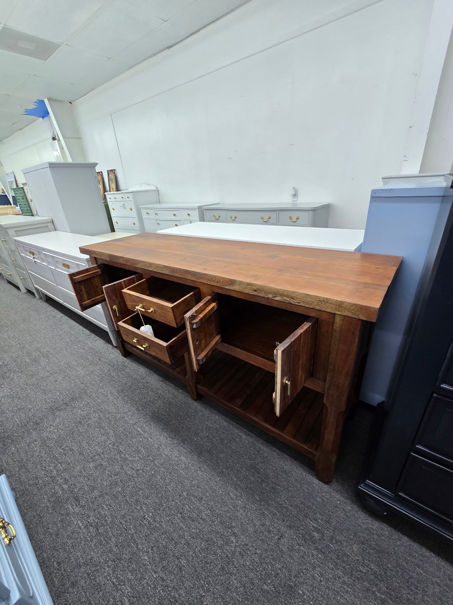 Solid wood Rustic buffet