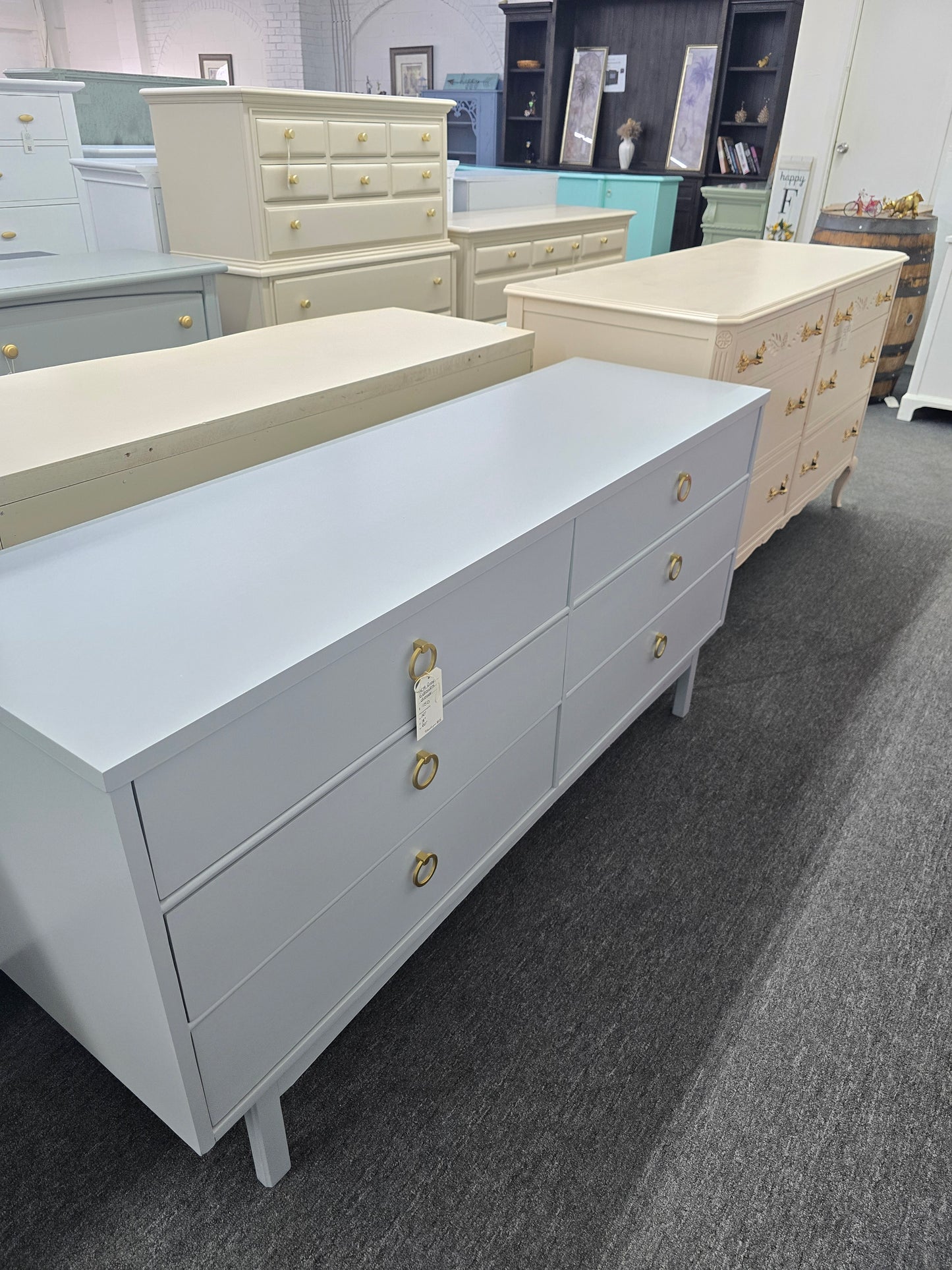 MCM gray dresser