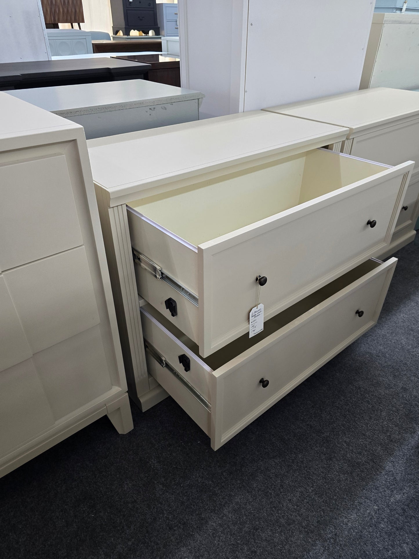 Modern beige small dresser