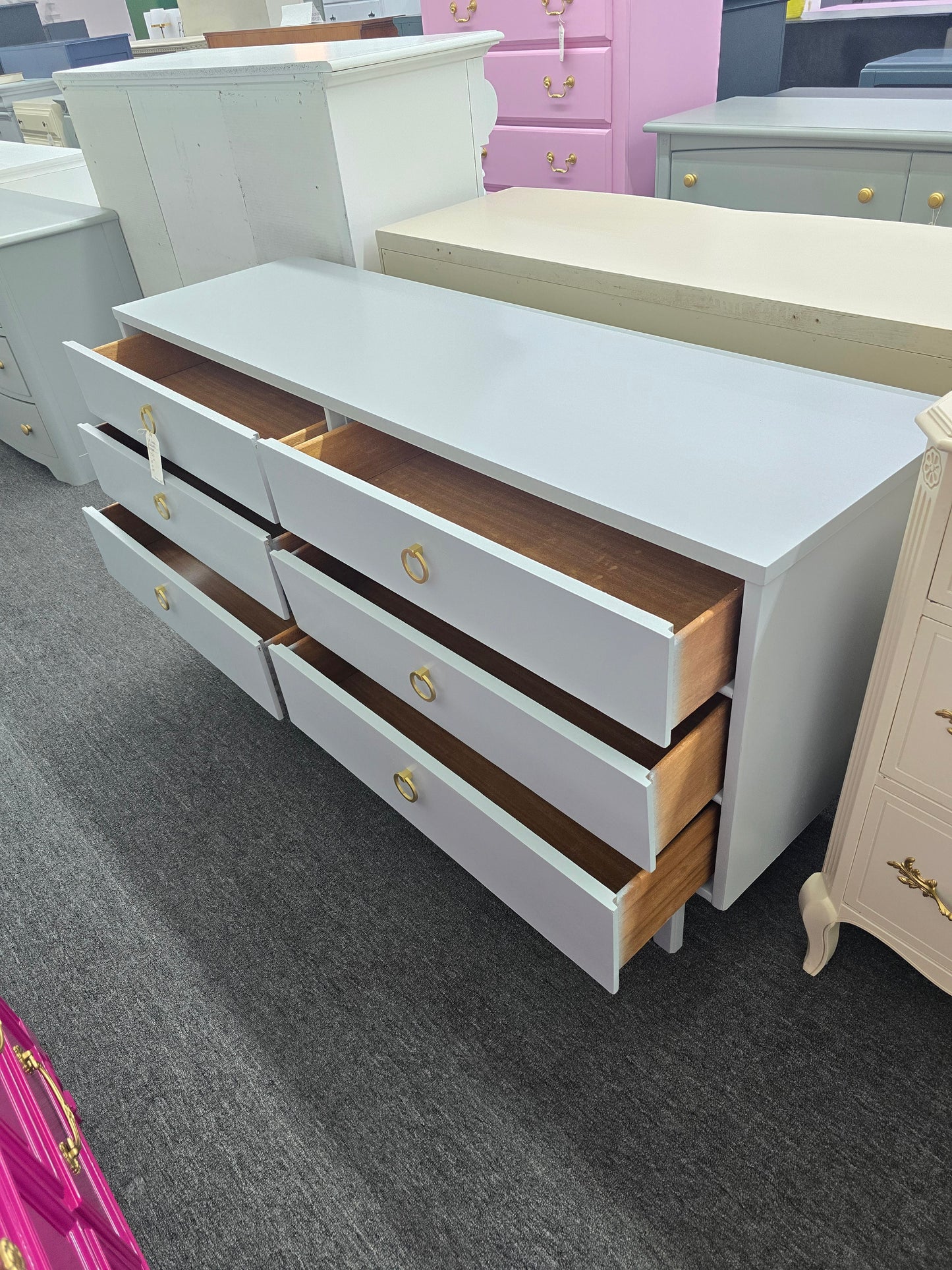 MCM gray dresser