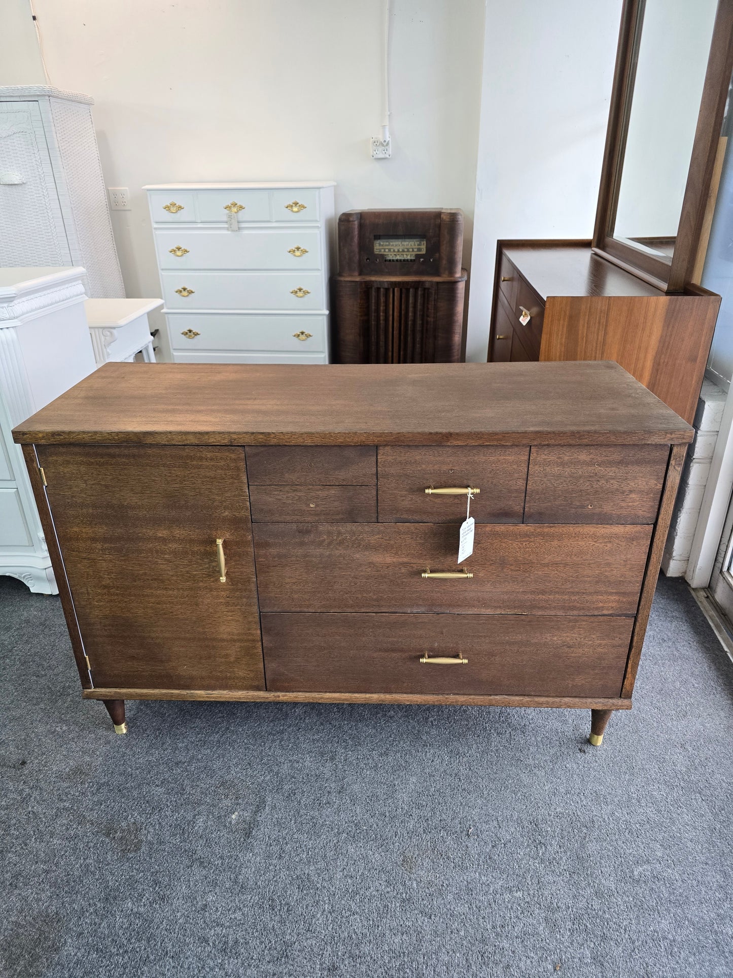 MCM wood sideboard