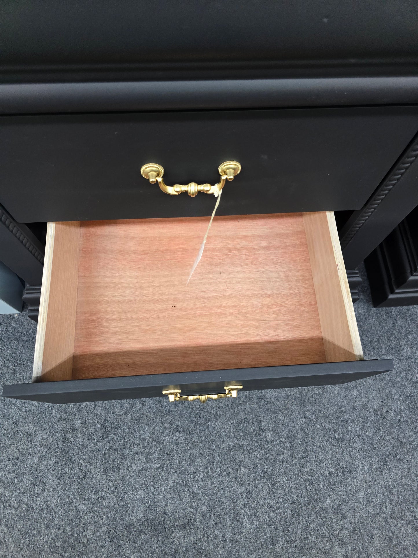 Pair of black nightstands