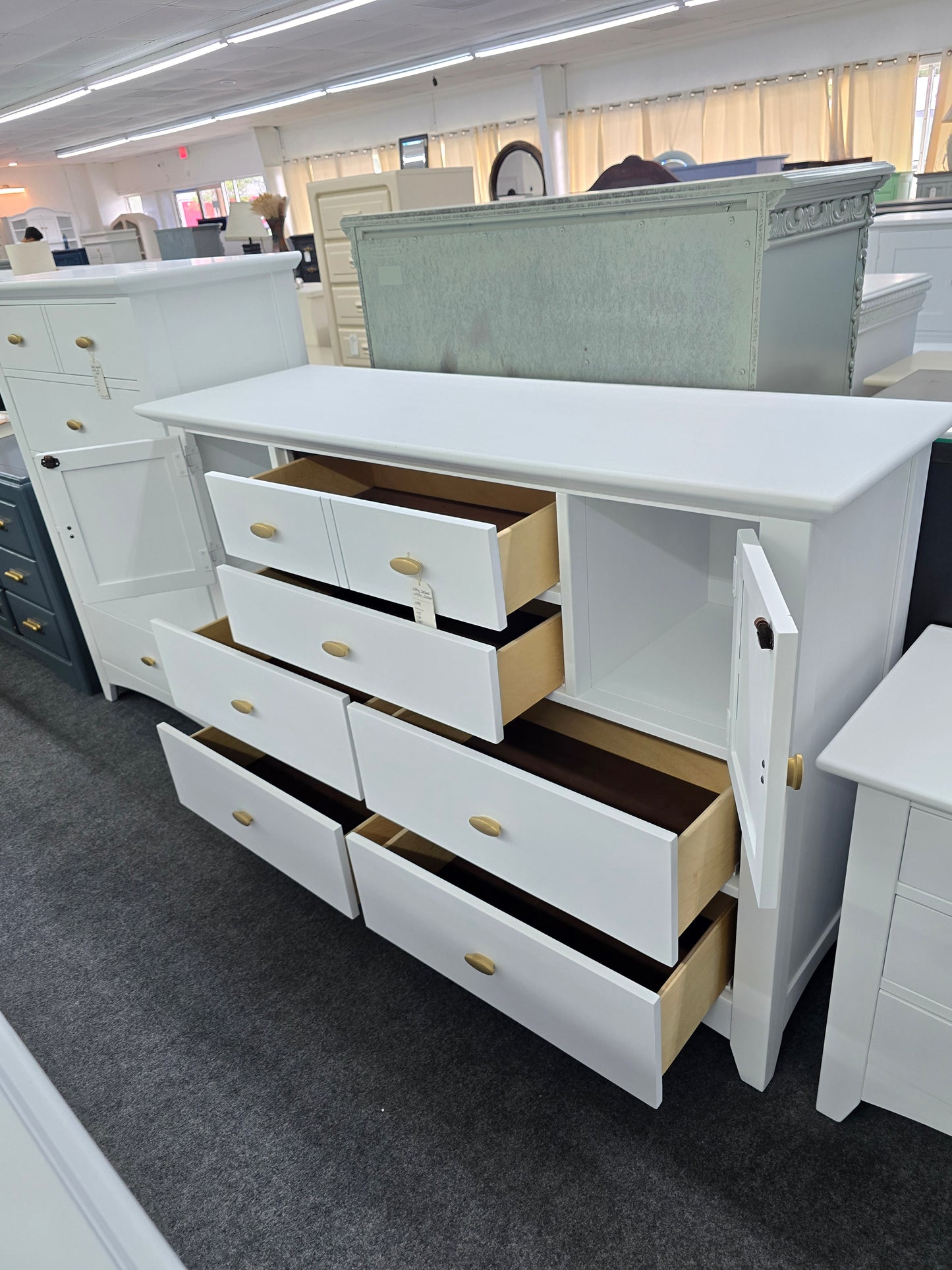 Kathy Ireland white dresser