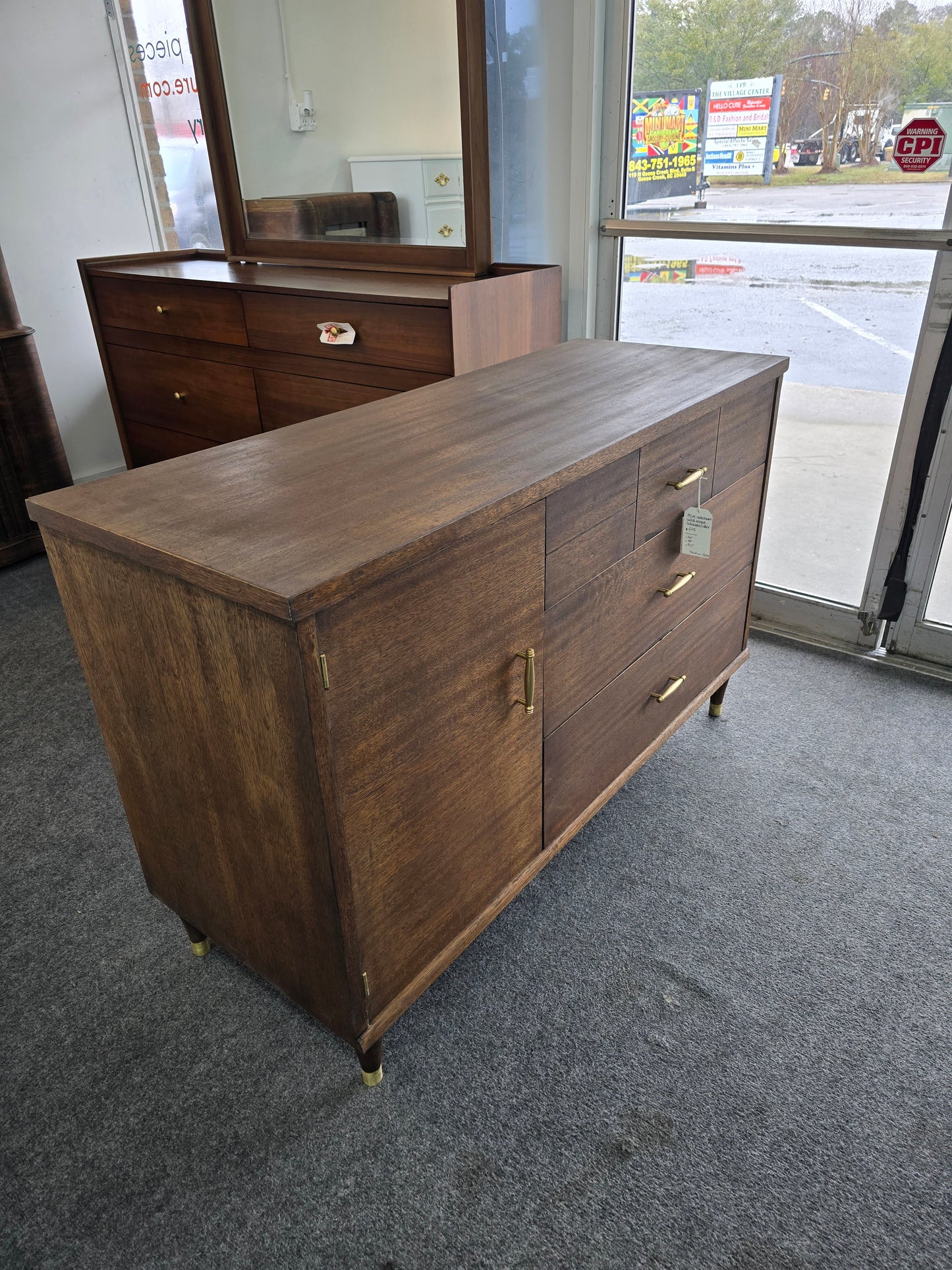 MCM wood sideboard