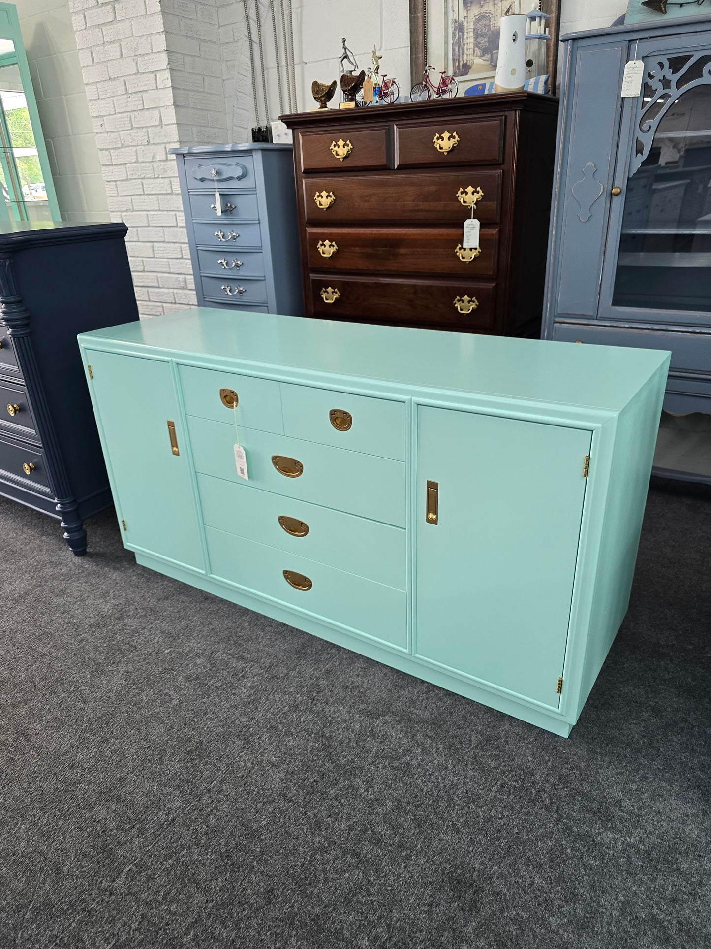 Drexel acqua lacquered sideboard