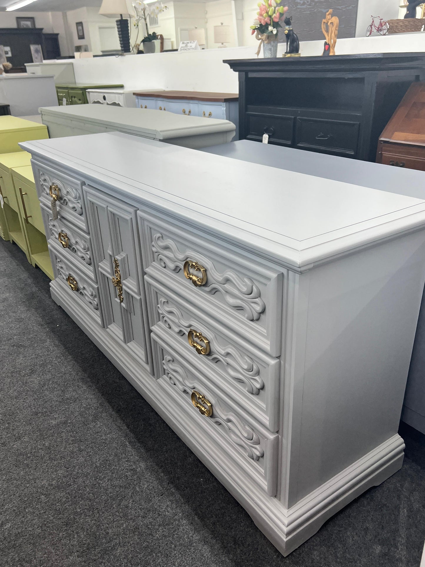 Link Taylor gray vintage dresser