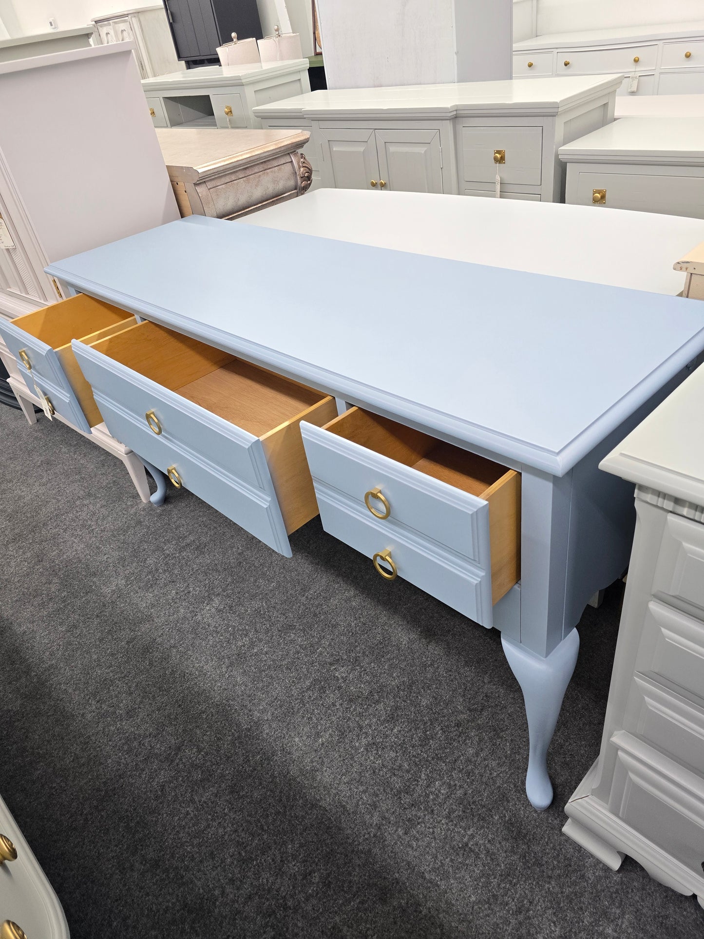 American Drew blue buffet