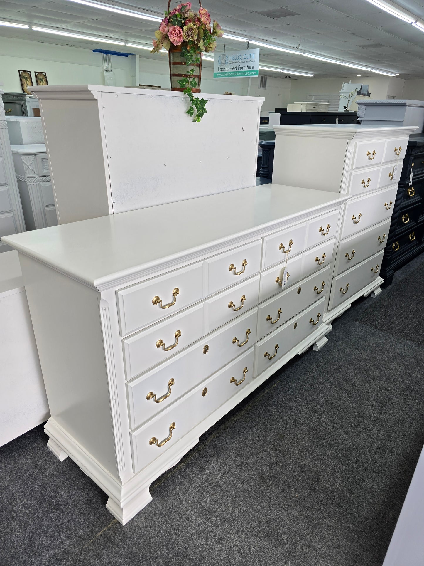 Kincaid solid wood off white dresser