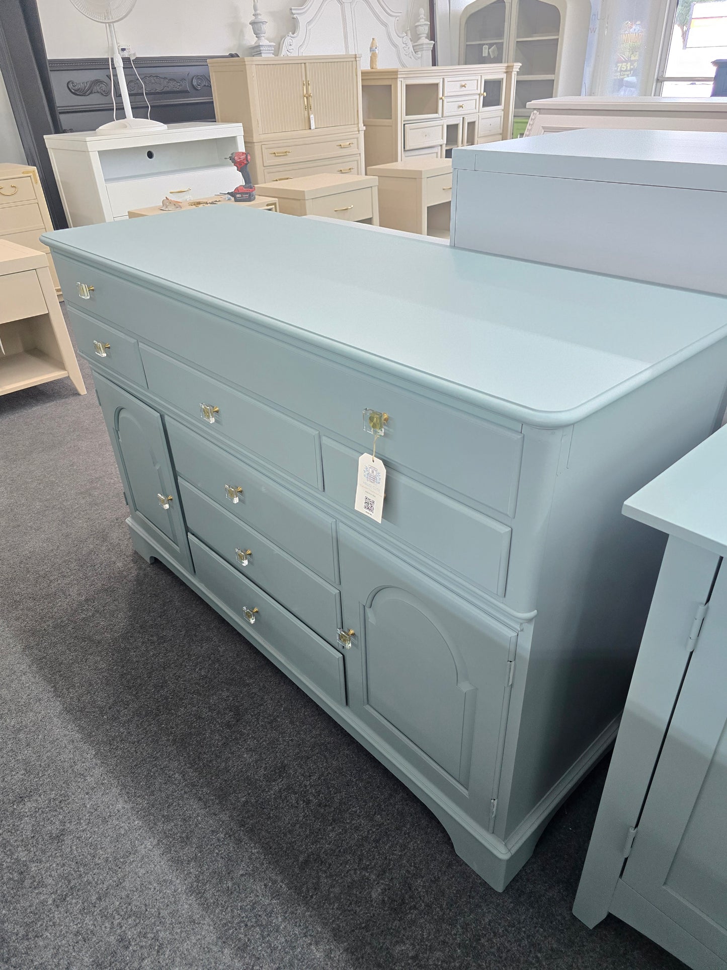Pennsylvania house teal cabinet
