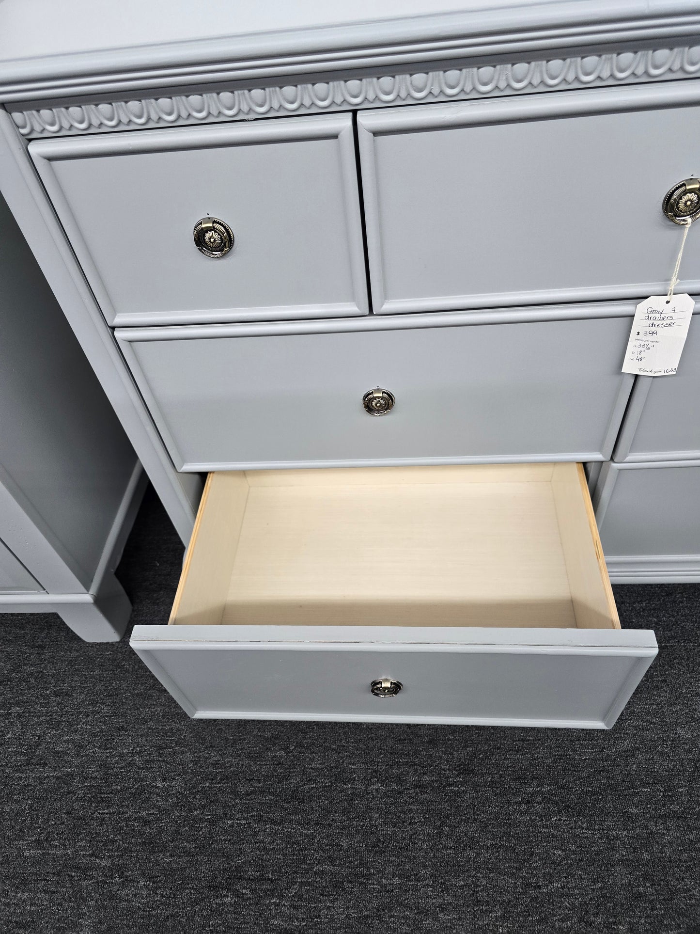 Gray disney 7 drawers dresser