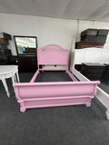 Queen size pink bed