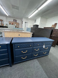 Bassett navy vintage dresser