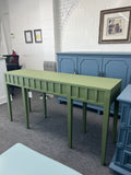 Matte green side table