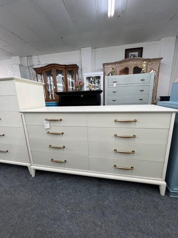 Mid century modern cream dresser