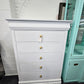 Kincaid solid wood white chest