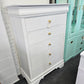 Kincaid solid wood white chest