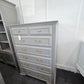 7 drawers tall gray chest