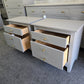 Classic dark gray pair of nightstands