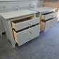 Classic dark gray pair of nightstands