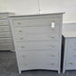 Classic dark gray 5 drawers chest