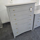 Classic dark gray 5 drawers chest